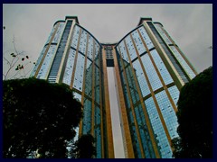 Sinopec Tower or Bercy Plaza from 2008 has 50 floors.